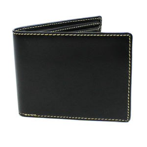 Full Grain Leather Cowhide Classic Wallet A102BLK